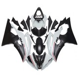 0495 Fairing Yamaha Yzf 600 R6 08 09 10 11 12 13 14 15 White Black Kit-2